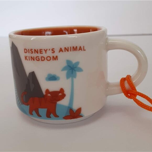 Disney Parks WDW Starbucks Mug Animal Kingdom Christmas Ornament NWT - Picture 7 of 11